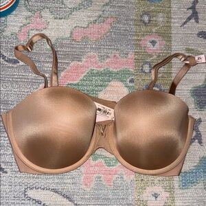 Victoria's Secret Tan Illusions Bra with removable straps. Strapless option.